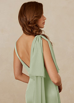 Christian Siriano Bridal for Azazie 1011 Bridesmaid Dresses Plunging Stretch Satin Mermaid Dress image10