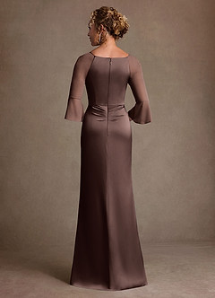 Azazie Nampa Abiti per la Madre della Sposa Abito Tubino in Maglia Plissettato Ganache image3