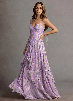 Harmony Violet Blomster Maxikjole image5