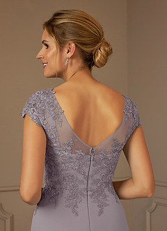 Azazie Terrano Mother of the Bride Dresses Dusk A-Line Scoop Lace Dress image5