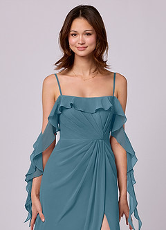 Barbie ♥ Azazie Bridesmaid Dresses Bermuda A-Line Off the Shoulder Chiffon Convertible Dress image2