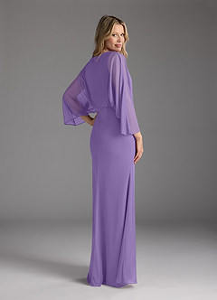 Azazie Ysabella Mother of the Bride Dresses Tahiti Mermaid Pleated Mesh Dress image4