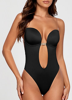 front Azazie Body dos nu sans couture une pièce