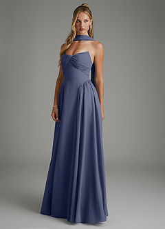 Azazie Evan Bridesmaid Dresses Stormy A-Line Strapless Chiffon Dress image7
