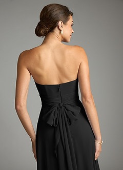 Azazie Tamira Suknie dla druhen Linia A Pofałdowany Szyfon Do ziemi Sukienka image5