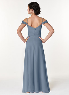 Azazie Alivia Junior Twilight A-Line Off the Shoulder Chiffon Dress image2
