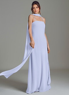 Azazie Ilana Robes de demoiselle d'honneur Robe Trapèze en Mousseline de soie Sans bretelles Lavande image7