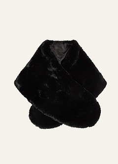 front Luxe Faux Fur Wrap