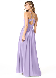Azazie Cora Bridesmaid Dresses Lilac A-Line Pleated Chiffon Dress image2