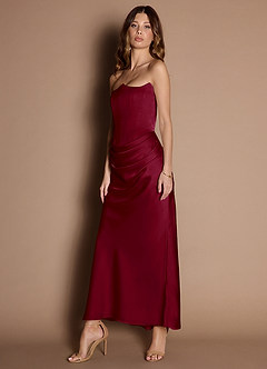 Vestido Merlot Largo Trinity image4