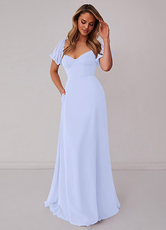 Barbie ♥ Azazie Bridesmaid Dresses Lavender A-Line Pleated Chiffon Dress image5