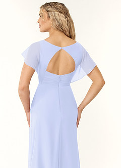 Azazie Rylee Bridesmaid Dresses Lavender A-Line Pleated Chiffon Dress image2