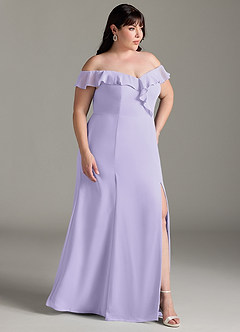 Azazie Sophie Bridesmaid Dresses Lilac A-Line Off the Shoulder Chiffon Convertible Dress image20