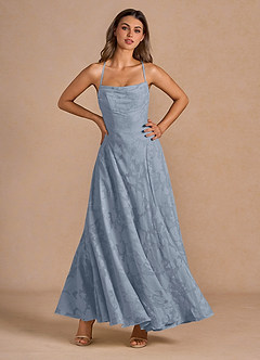 Marlo Powder Blue Corset Prom Dress image1
