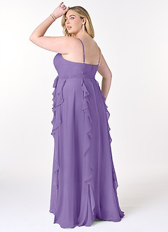 Azazie Peyton Bridesmaid Dresses Tahiti A-Line Ruched Chiffon Dress image10