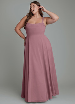Azazie Shaude Bridesmaid Dresses Amethyst A-Line Pleated Chiffon Dress image8
