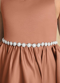 Azazie Julietta Blumenmädchenkleider Ballkleid Cabrio Tüll Kleid Bronzer image10