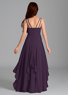 Azazie Karan Junior Plum A-Line Chiffon Dress image2