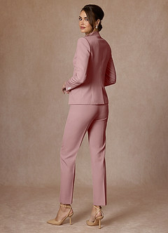 front Whitney Dusty Rose Structured Stretch Blazer