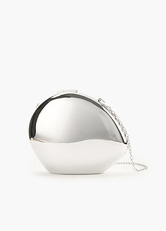 front Metallic Mirror Shoulder Bag