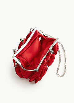 front Bolso de mano con rosetas 3D