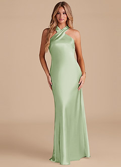 front Azazie Metallic Satin Swatch