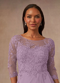 Azazie Calanthe Mother of the Bride Dresses Wisteria A-Line Scoop Chiffon Dress image5