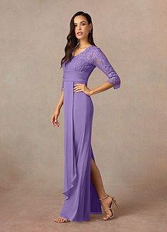 Azazie Poe vestidos de madre de la novia Vestido de Tahití de Encaje de Recto image2