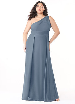 Azazie Dallas Bridesmaid Dresses Twilight A-Line One Shoulder Chiffon Dress image6