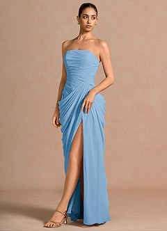 Robe Maxi Bleu Brumeux Kaavia image4