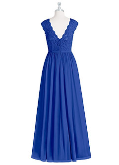 Azazie Arden Bridesmaid Dresses A-Line Chiffon Floor-Length Dress with Pockets image6