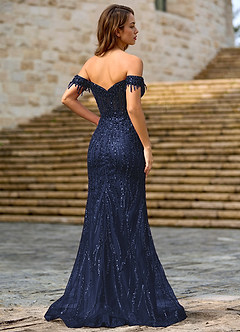 Zinanam Neptune A-line 3D Flowers Prom Dress image2