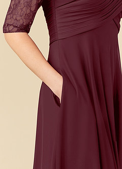 Azazie Gracelyn Abiti per la Madre della Sposa Abito A-Line in Pizzo Cabernet image7