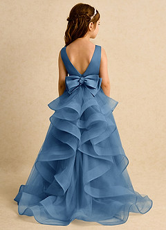 Azazie Lior Flower Girl Dresses Twilight Ball-Gown Pleated Tulle Dress image7