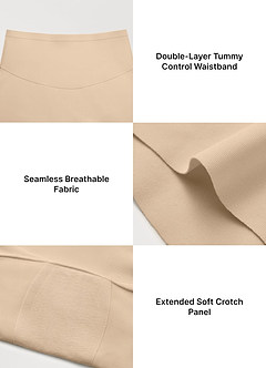 front Shorts moldeadores sin costuras de cintura alta con control de abdomen