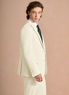 front James Ivory Structured Stretch Suit Jacket