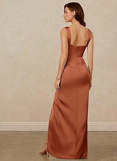 Christian Siriano Bridal for Azazie 1017 Brautjungfernkleider Etui Herzausschnitt Stretch-Satin Kleid Zedernrose image5
