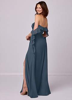 Barbie ♥ Azazie Bridesmaid Dresses Neptune A-Line Off the Shoulder Chiffon Convertible Dress image3