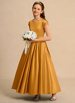 Azazie Bunny Junior Formal Flower Girl Klänningar Klä Balklänning i Spets image6