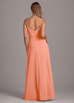 Azazie Amina Bridesmaid Dresses Sunset A-Line Chiffon Dress image2
