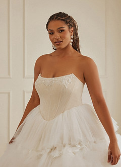 Christian Siriano Bridal for Azazie 2008 Wedding Dresses Diamond White Champagne Ball-Gown Sequins Tulle Dress image19