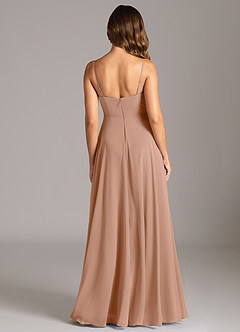 Azazie Amani Suknie dla druhen Linia A Pofałdowany Szyfon Do ziemi Sukienka image2