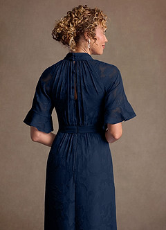 Azazie Hypatia Suknie dla Matki Panny Młodej Osłona Pofałdowany Kwiatowe wypalenie Długość podłogi Sukienka image7