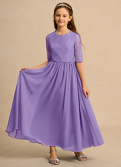 Azazie Pippin Junior Formal Flower Girl Klänningar Klä A-Line i Spets image6