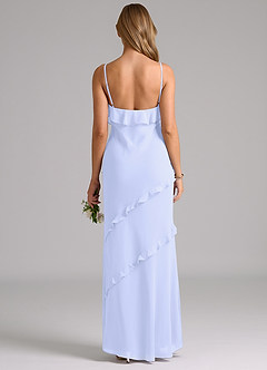 Azazie Nancie Bridesmaid Dresses Lavender Mermaid Ruched Chiffon Dress image2