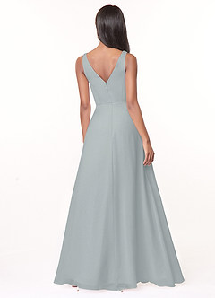 Azazie Nala Bridesmaid Dresses A-Line Pleated Chiffon Floor-Length Dress image3
