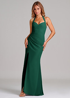 Azazie Emeria Suknie dla druhen Syrena Dekolt w kształcie serca Szyfon Do ziemi Sukienka image1