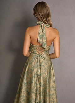 Isabeau Green Brown Maxi Dress image6