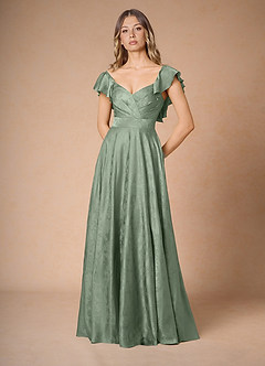 Aaliyah Sage Blue Maxi Dress image5