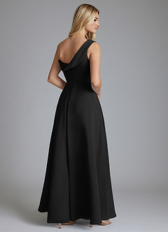 Azazie Naiyah Suknie dla druhen Linia A Jedno ramię Szyfon Do ziemi Sukienka image2